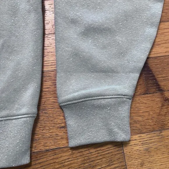 Under Armour Rival Fleece Wrap Neck Pullover Green Gray Speckled Womens Medium - Picture 13 of 15